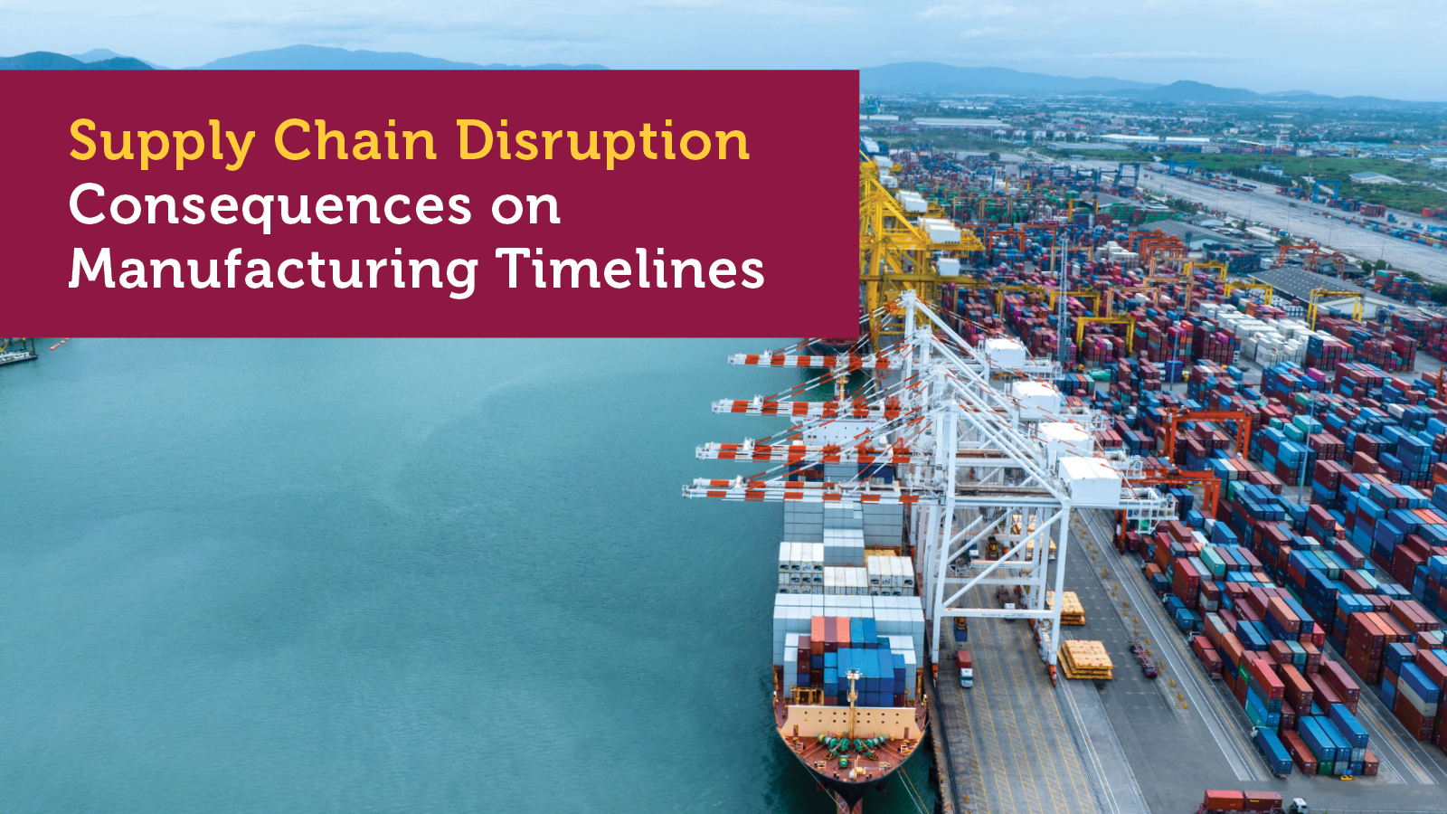 Supply Chain Disruption Consequences on Manufacturing Timelines
